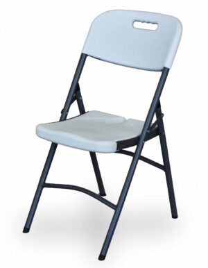 Πτυσσόμενη καρέκλα συνεδριάσεων - εκδηλώσεων  
μεταλλικός σκελετός με πλαστικό κάθισμα και πλάτη